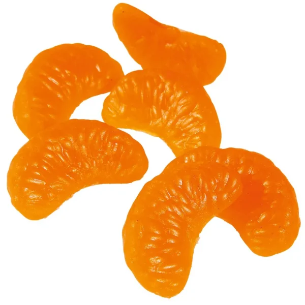 Obst & Früchte^DecoWoerner Mandarinenviertel Lebensmittel-Attrappe, Pack à 6 Stück orange