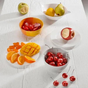 Obst & Früchte^DecoWoerner Mandarinenviertel Lebensmittel-Attrappe, Pack à 6 Stück orange