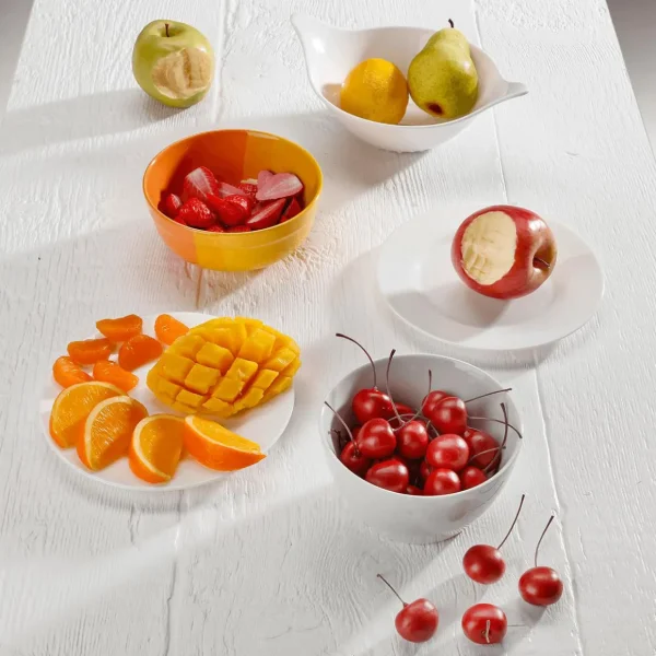 Obst & Früchte^DecoWoerner Mandarinenviertel Lebensmittel-Attrappe, Pack à 6 Stück orange