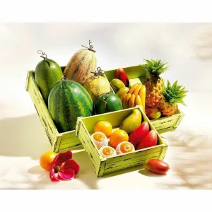 Obst & Früchte^DecoWoerner Mango Zillate Lebensmittel-Attrappe orange