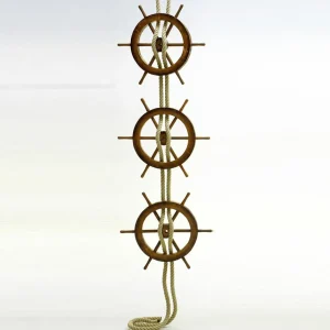 Naturdeko | Sommerdeko^DecoWoerner Maritimes Deko Steuerrad 50 Cm Ø, Dunkel braun