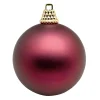 Weihnachtskugeln^DecoWoerner Matte, Brombeere Weihnachtskugeln Aus Plastik, 6 Cm Ø – 24 Stück rot