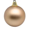 Weihnachtskugeln^DecoWoerner Matte, Bronze Weihnachtskugeln Aus Plastik, 6 Cm Ø – 24 Stück braun