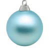 Weihnachtskugeln^DecoWoerner Matte, Helle Weihnachtskugeln Aus Plastik, 6 Cm Ø – 24 Stück blau
