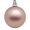 Weihnachtskugeln^DecoWoerner Matte, Puder Weihnachtskugeln Aus Plastik, 6 Cm Ø – 24 Stück rosa