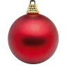 Weihnachtskugeln^DecoWoerner Matte, e Weihnachtskugeln Aus Plastik, 6 Cm Ø – 24 Stück rot