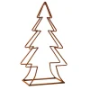 Weihnachtsfiguren^DecoWoerner Metall Tannen Silhouette Mit Edelrost Patina 49 X 23 X 90 Cm braun