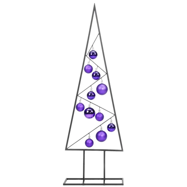 Weihnachtsfiguren^DecoWoerner Metall-Baum 120 Cm Hoch schwarz