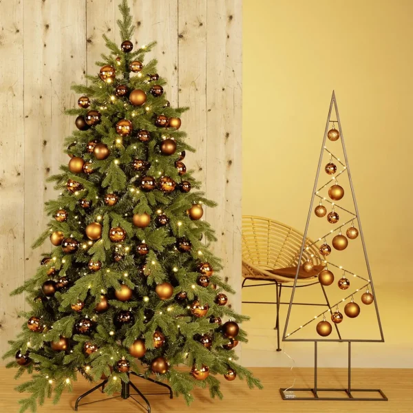 Weihnachtsfiguren^DecoWoerner Metall-Baum 150 Cm Hoch schwarz