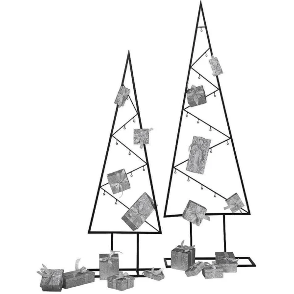 Weihnachtsfiguren^DecoWoerner Metall-Baum 150 Cm Hoch schwarz