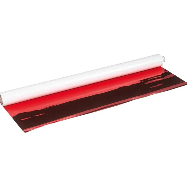 Lack- Dekor- & Stanzoptikfolien^DecoWoerner Metallicfolie rot
