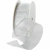 Geschenkband^DecoWoerner Metallic-Netzband, 40 Mm Breit 25 M silber