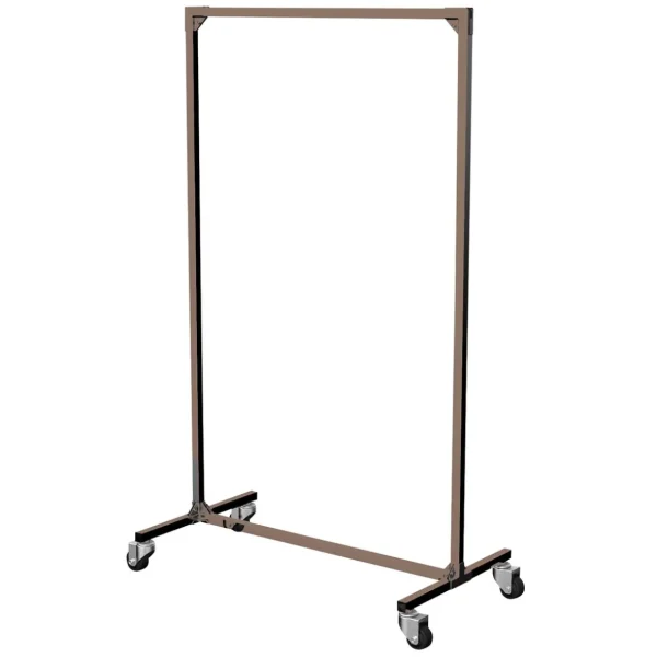 Kleiderständer^DecoWoerner Metall-Kleiderständer Braun Mit Rollen 150 Cm mehrfarbig