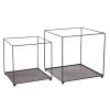 Dekorationshilfen & Werkzeug^DecoWoerner Metallregal Quadratisch 20/30 Cm 2 Stück schwarz