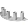 Naturdeko | Pflanzengefäße & Dekorationshilfen^DecoWoerner Metallständer 5 Aufnahmen, 15 Cm Hoch, Grau, Geschwungen silber