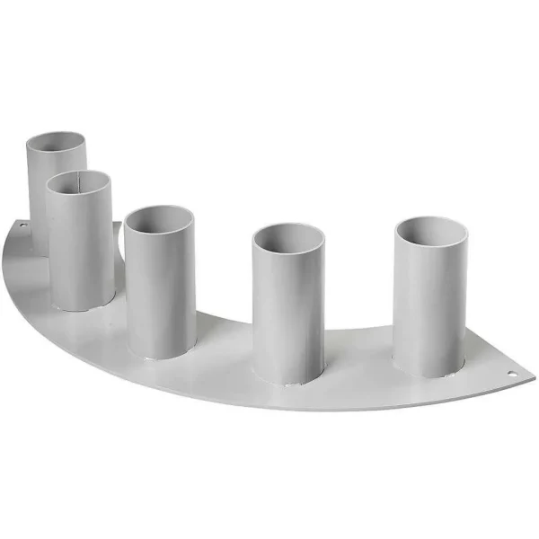Naturdeko | Pflanzengefäße & Dekorationshilfen^DecoWoerner Metallständer 5 Aufnahmen, 15 Cm Hoch, Grau, Geschwungen silber
