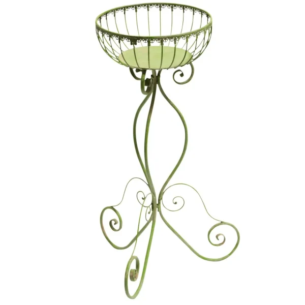 Pflanzengefäße & Dekorationshilfen^DecoWoerner Metallständer "Vintage" 71 Cm Hoch grün