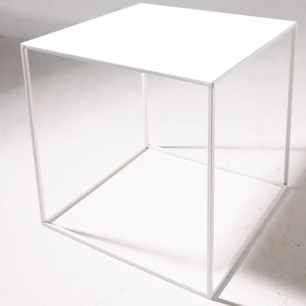 Pflanzengefäße & Dekorationshilfen^DecoWoerner Metall-Tisch 45 X 45 Cm, weiß