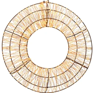 Weihnachtskränze^DecoWoerner Micro LED Kranz 38 Cm braun