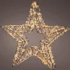 Weihnachtssterne^DecoWoerner Micro LED Stern 38 Cm braun