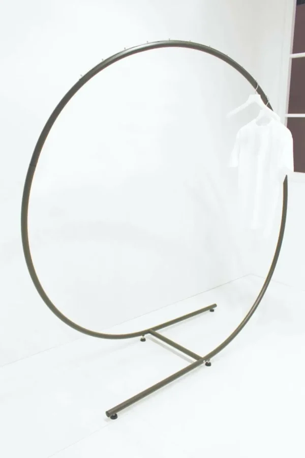 Kleiderständer^DecoWoerner Mittelraum- Konfektionsständer Swing 160 Cm Ø, schwarz
