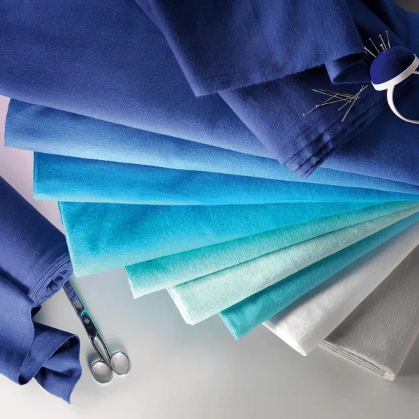 Stoffe^DecoWoerner Molton, 130 Cm Breit, Dunkel blau