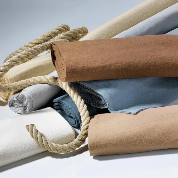 Stoffe^DecoWoerner Molton-Stoff, 130 Cm Breit, Grau