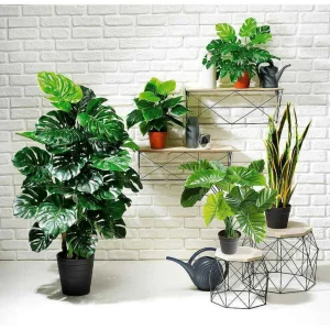 Grünpflanzen | Zimmerpflanzen^DecoWoerner Monstera Kunstpflanze 120 Cm grün