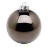 Weihnachtskugeln^DecoWoerner Nahtlose Weihnachtskugeln Aus Kunststoff, Glänzend Ø 8 Cm braun