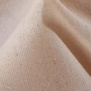 Stoffe^DecoWoerner Nessel Baumwoll Stoff 160 Cm Breit Beige