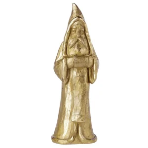 Weihnachtsfiguren^DecoWoerner Nikolaus In Geschnitzter Holzoptik 60 Cm gold