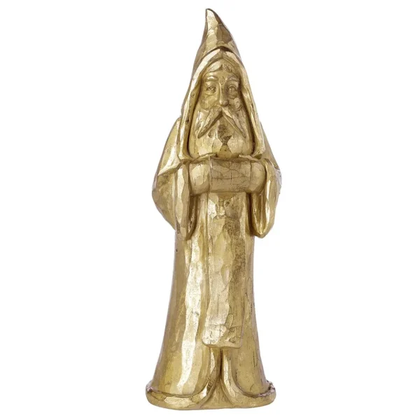 Weihnachtsfiguren^DecoWoerner Nikolaus In Geschnitzter Holzoptik 60 Cm gold