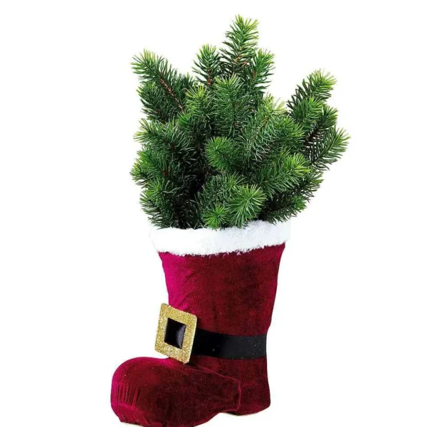 Weihnachtsfiguren^DecoWoerner Nikolaus-Stiefel 25 Cm Hoch rot