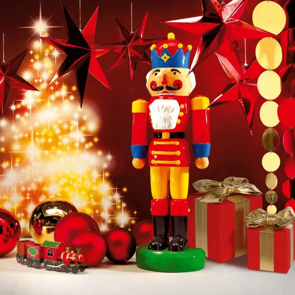 Xxl Weihnachtsdeko | Weihnachtsfiguren^DecoWoerner Nussknacker König 185 Cm mehrfarbig