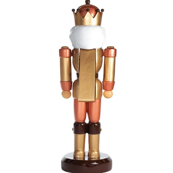 Xxl Weihnachtsdeko^DecoWoerner Nussknacker König -braun 185 Cm gold
