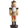 Xxl Weihnachtsdeko | Weihnachtsfiguren^DecoWoerner Nussknacker König Halbplastisch 185 Cm, -braun gold
