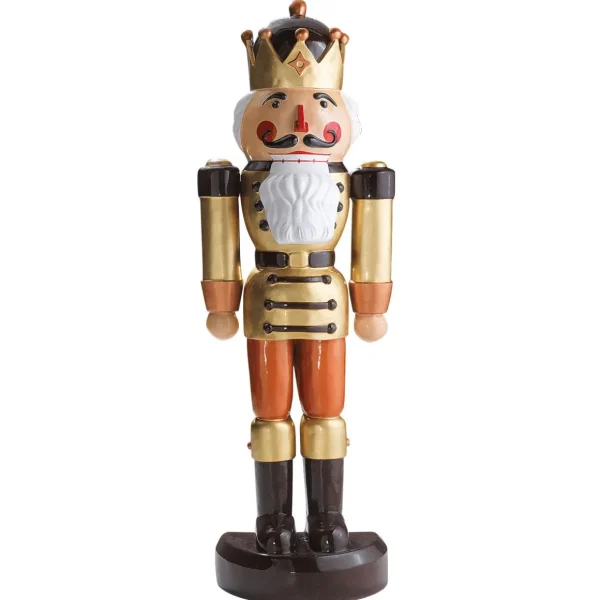 Xxl Weihnachtsdeko | Weihnachtsfiguren^DecoWoerner Nussknacker König Halbplastisch 185 Cm, -braun gold