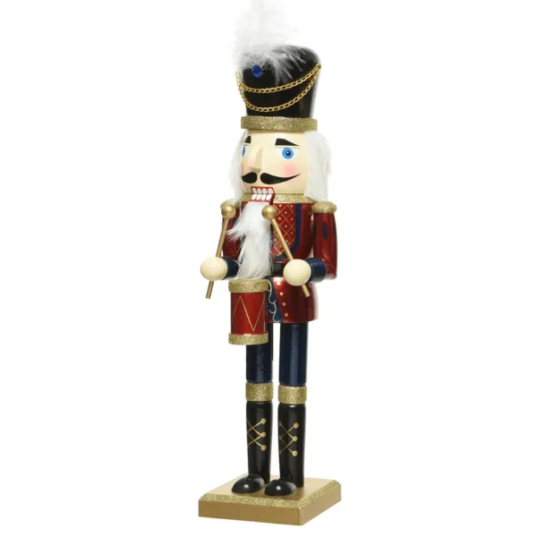 Weihnachtsfiguren^DecoWoerner Nussknacker Mit Trommel Aus Holz 38 Cm rot