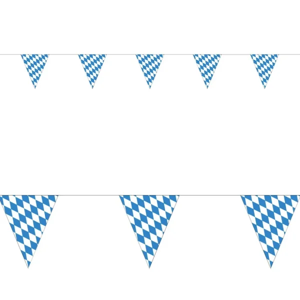 Themen-Deko^DecoWoerner Oktoberfestdeko Wimpelkette BAYERN 4 M blau