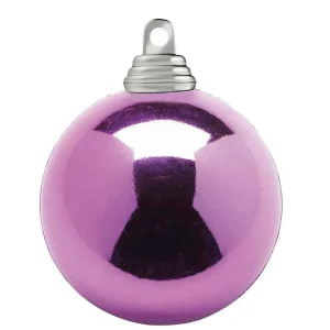 Weihnachtskugeln^DecoWoerner Orchidee, Glänzende Weihnachtskugeln Aus Schwer Entflammbarem Kunststoff, 6 Cm Ø – 24 Stück violett