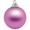 Weihnachtskugeln^DecoWoerner Orchidee, Matte Weihnachtskugeln Aus Schwer Entflammbarem Kunststoff, 6 Cm Ø – 24 Stück rosa