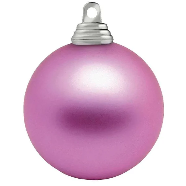 Weihnachtskugeln^DecoWoerner Orchidee, Matte Weihnachtskugeln Aus Schwer Entflammbarem Kunststoff, 6 Cm Ø – 24 Stück rosa