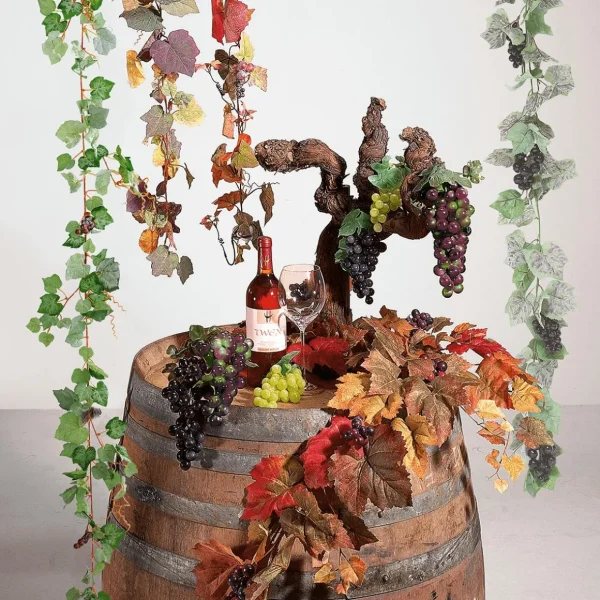 Herbstdeko^DecoWoerner Original Weinfass braun