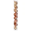 Osterdeko^DecoWoerner Ostereier-Set, 5 Cm & Braun Mit Blumenmuster & Schleife 8tlg. Beige