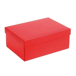 Geschenkboxen^DecoWoerner Paketset Rechteckig, , 10-teilig rot