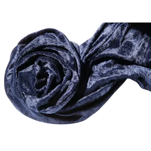 Stoffe^DecoWoerner Pannesamt 150 Cm Breit, blau