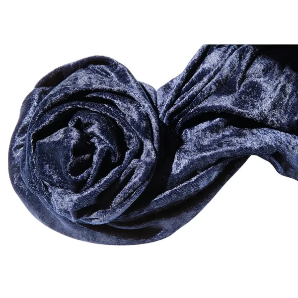 Stoffe^DecoWoerner Pannesamt 150 Cm Breit, blau