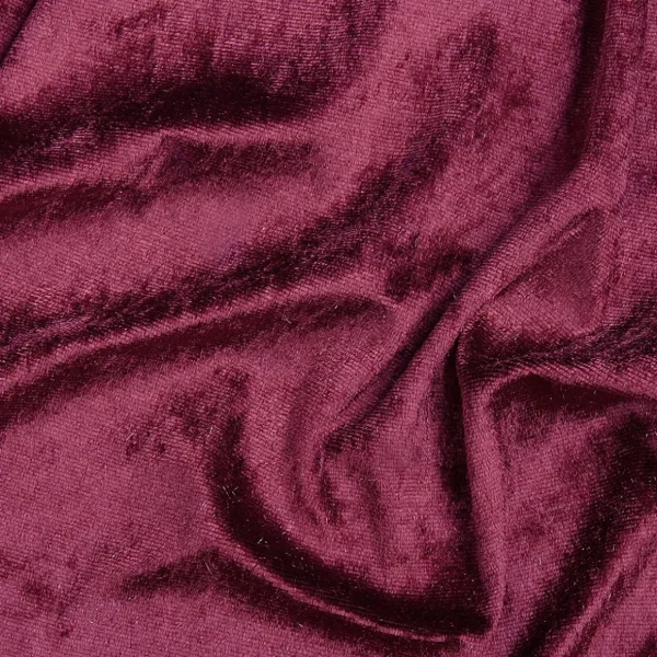 Stoffe^DecoWoerner Pannesamt 150 Cm Breit, Bordeaux rot