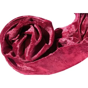 Stoffe^DecoWoerner Pannesamt 150 Cm Breit, Bordeaux rot