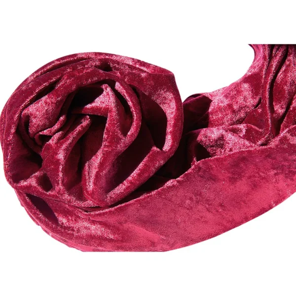 Stoffe^DecoWoerner Pannesamt 150 Cm Breit, Bordeaux rot